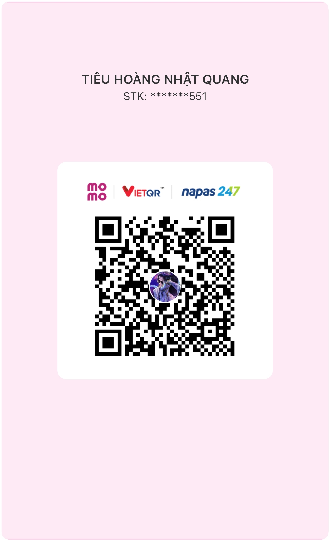 QR ủng hộ Hắc lạc