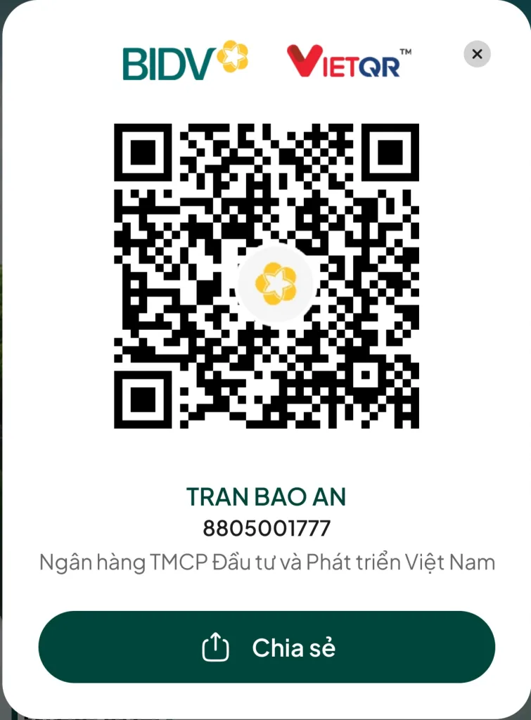 QR ủng hộ Vũ Dạ Thần Cơ