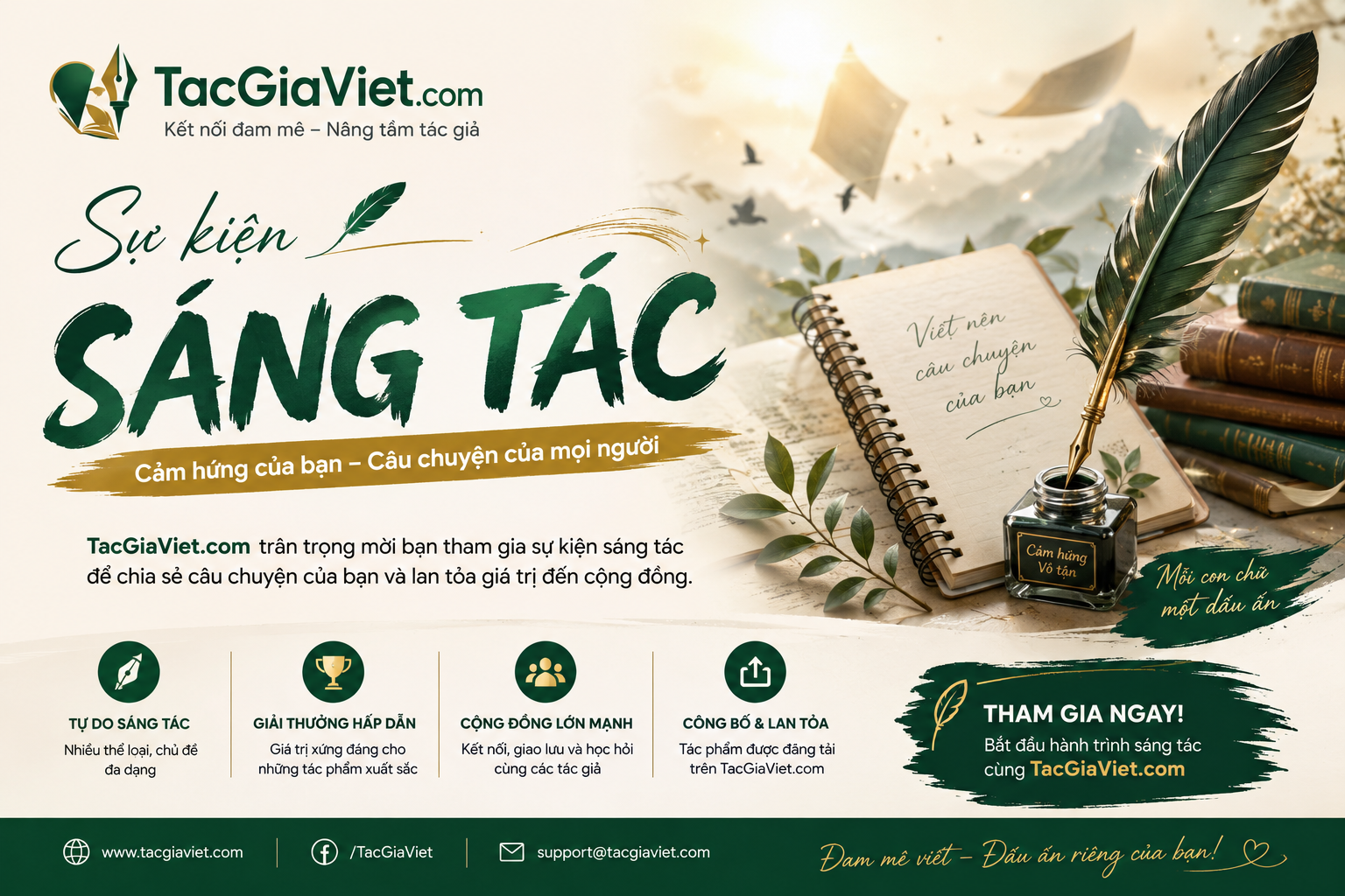 Sáng tác mừng site mới